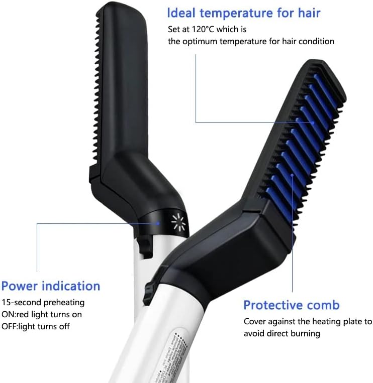 Beard and Hair Straightening Comb Brush for Men/Women.