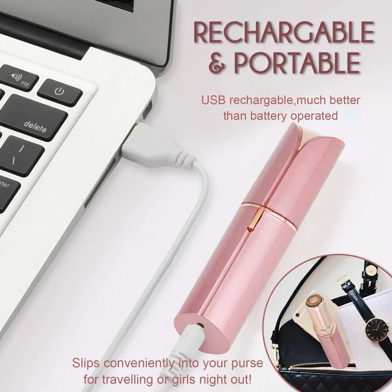 2 in 1 Electric Eyebrow Trimmer & Hair Remover for All Parts Use in Pen Flawless