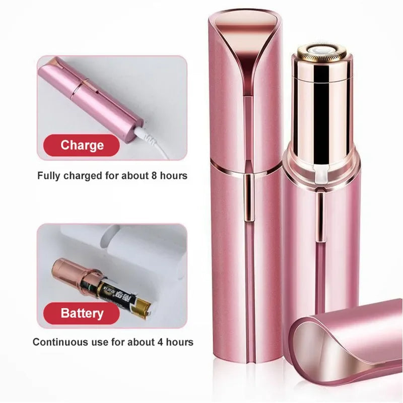 2 in 1 Electric Eyebrow Trimmer & Hair Remover for All Parts Use in Pen Flawless