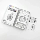 HEAVY BASS Air31 Earbuds Wireless Crystal Transparent Touch Control Bluetooth 5.3