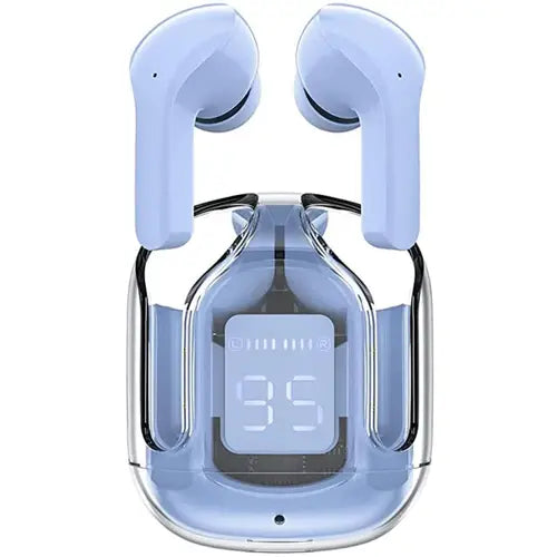 HEAVY BASS Air31 Earbuds Wireless Crystal Transparent Touch Control Bluetooth 5.3