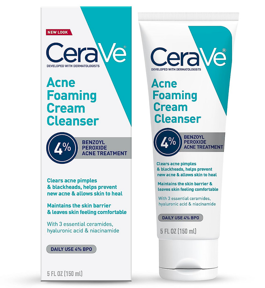 CERAVE 4-in-1 Skincare Kit | Cleanser, Night Cream, Retinol Serum & Sunscreen